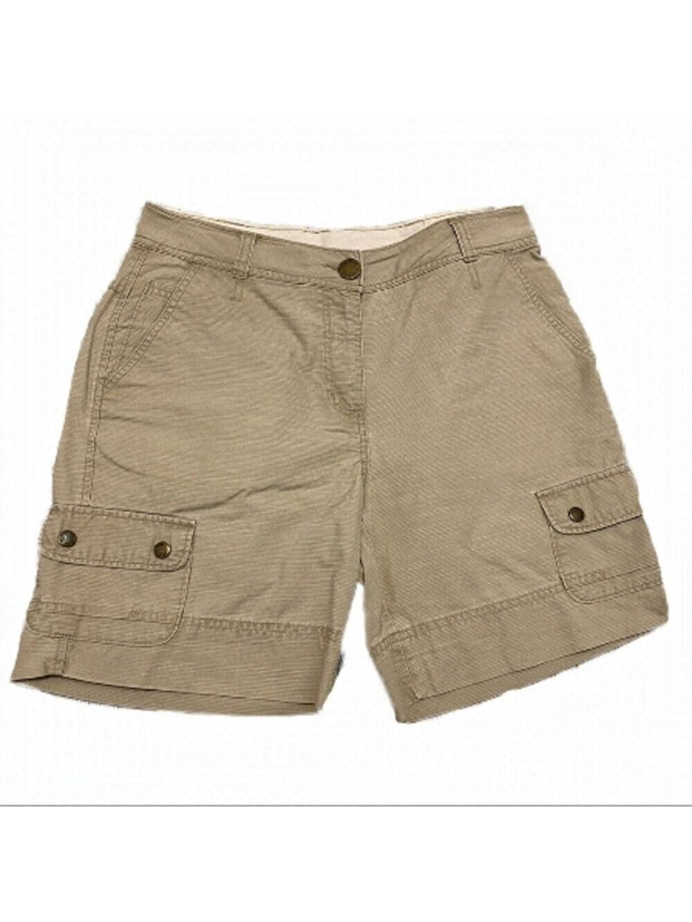 Woolrich Designer Active Khaki Cargo Shorts - Women’s 8